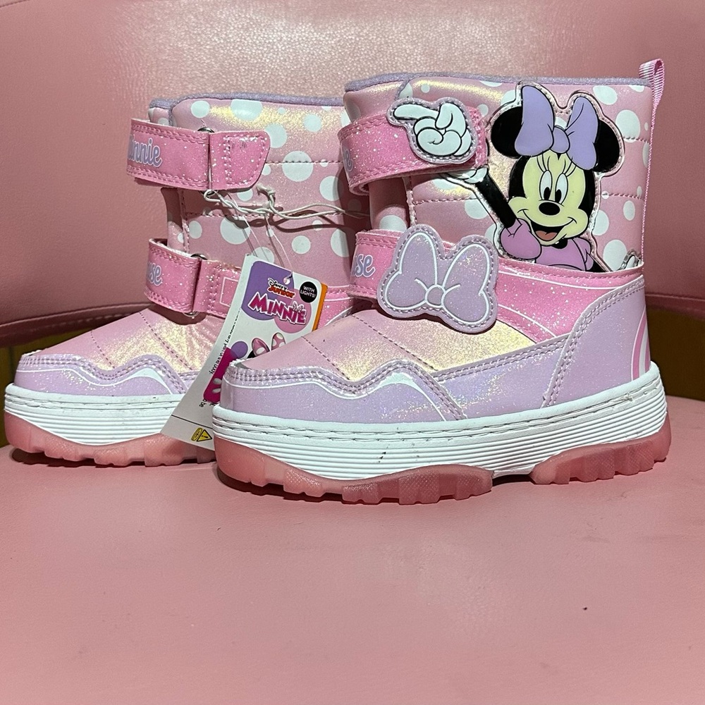 Disney Minnie Mouse Pink Kids Boots